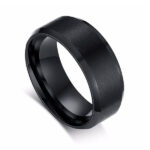 Simple Black Band Ring