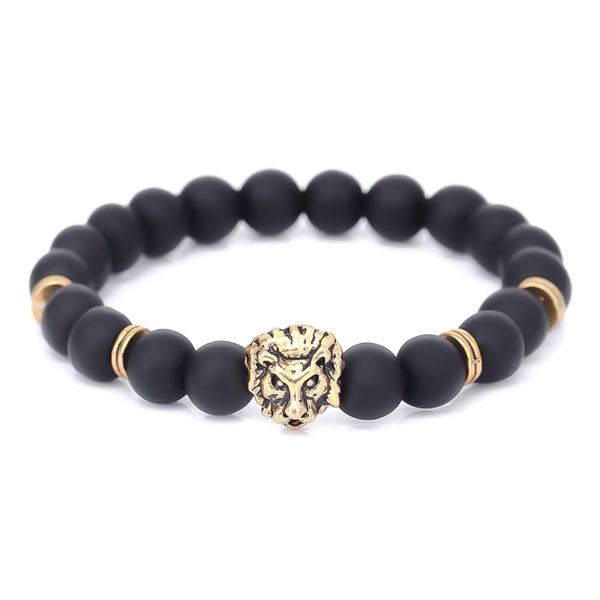 Black Gold Lion Bracelet