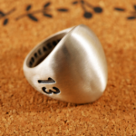 925 Sterling Silver Court Retro Smooth Finish Band Ring